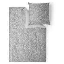 s.Oliver Leo Bettwäsche 155x220 cm - 100% Baumwolle, Reißverschluss, anschmiegsam, weich & waschbar, Mako Satinbettwäsche grau modern Leoparden Muster