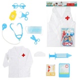 Toi-Toys Spielzeug-Arztkoffer Arzt Verkleidungsset mit Zubehör und Kittel