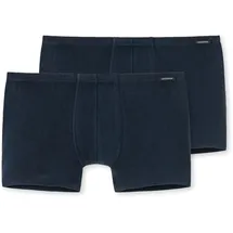 SCHIESSER Boxershorts unifarben Blau M 2er Pack
