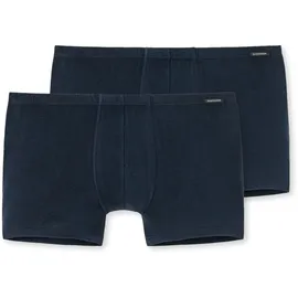 SCHIESSER Boxershorts unifarben Blau M 2er Pack