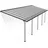 Terrassenüberdachung Sierra 971 x 295 cm grau