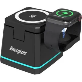 Energizer Ladegerät Energizer WCP307 kabellos MagSafe Schnell 3 Geräte schwarz