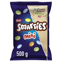 SMARTIES Mini Mix-in, kleine knusprige Pastillen mit dem Geschmack von Milchschokolade, 1er Pack (1 x 500g)