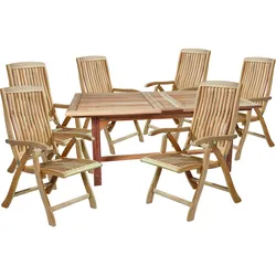 LC Garden »Riva« Teak Dining Set I Sitzgruppe Gartenset
