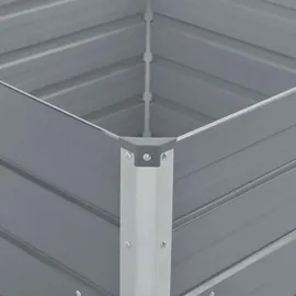 vidaXL Hochbeet 100 x 100 x 45 cm Grau