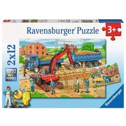 RAVENSBURGER 7589 Kinderpuzzle Hausbau auf der Baustelle