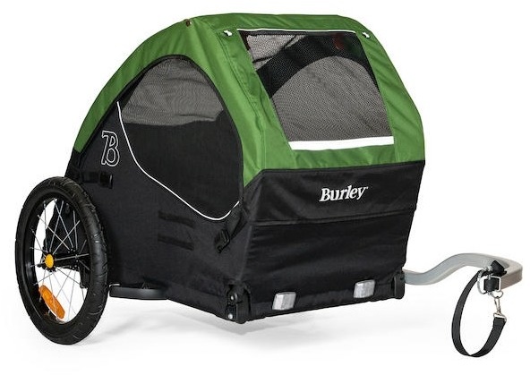 Burley Tier-  und Transportanhänger Tail Wagon, für Tiere und Equipment, Anhänger für das Fahrrad, grün, Hunde