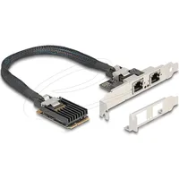 DeLock Mini PCIe I/O full size 2 x RJ45