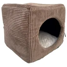 Lebon Katzenhöhle Cubo 40 x 40 cm braun