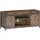 Okwish TV-Lowboard 120x54x40 cm Braun Stahl/Holzwerkstoff