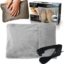 Adler AD 7427 Elektrische Wärmflasche mit weichem Bezug, Wärmflaschenwärmer 360 W, Wärmekissen