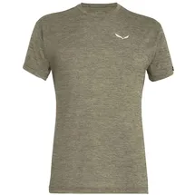 Salewa Puez Melange Dry ́ton Kurzarm-t-shirt - Dark Olive Melange - S