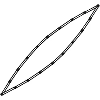 Bergans Inner Chine Rod to 17' aluminium (844)