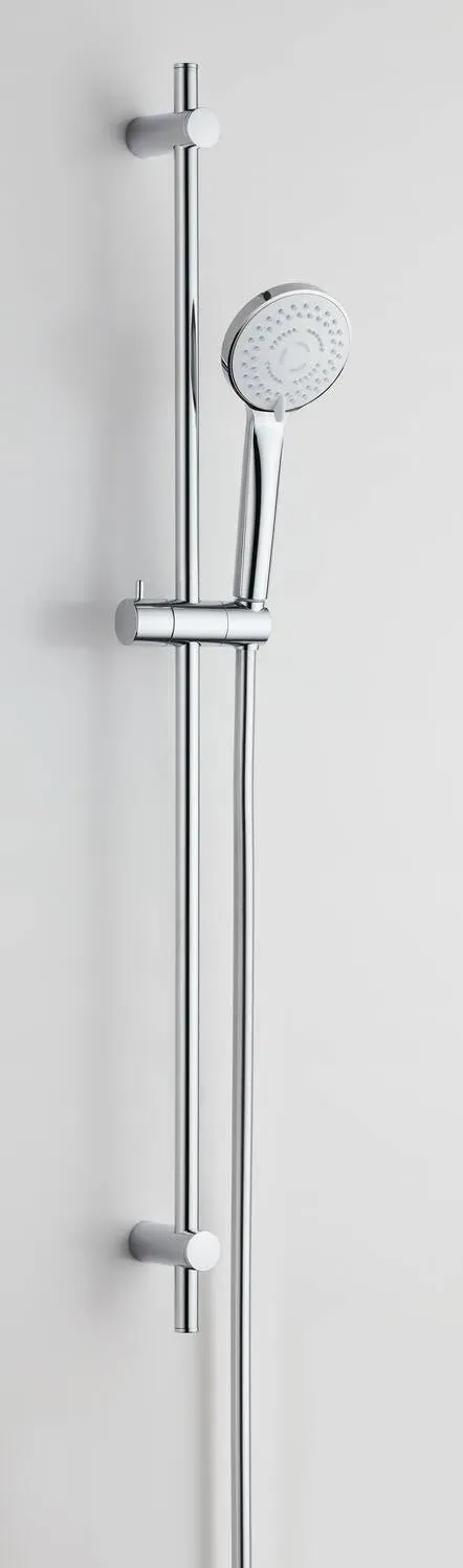 Brausegarnitur V1 m. Stange 90 cm Schlauch,Handbr.mehrstrahl.verchr.VIGOUR