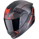 Scorpion EXO-1400 Evo II Intensio, Helm, matt-schwarz-rot - Matt Schwarz/Rot - XS