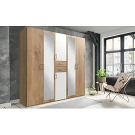 Möbel Kraft Drehtürenschrank Livingston 225 x 208 x 58 cm Holzfarben