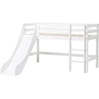 Hoppekids Indoor-Rutsche ECO Dream, Kinderbett Rutsche f. Hochbett, 2 Größen weiß