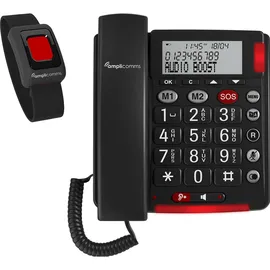 Amplicomms BigTel 50 Alarm Plus Duo, Telefon Grau