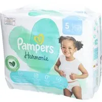 PAMPERS Harmonie - Couche à base de coton et fibres végétales Taille 5, 11 kg + Couches 30 pc(s)