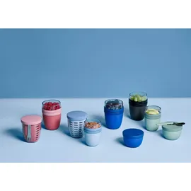 Mepal Ellipse 3-teilig Vivid Blue 21,4 x 10,6 x 19,8 cm 0,6 l + 0,7 l + 0,35 l