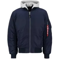 Alpha Industries Ma-1 Zh Back Emb Jacke - Blue - 2XL