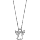Julie Julsen Kette mit Anhänger Engel Weiß / Silber