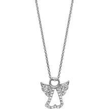 Julie Julsen Kette mit Anhänger Engel Weiß / Silber