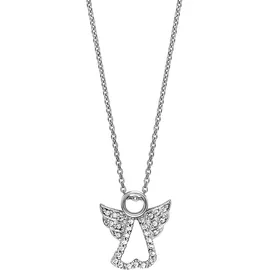 Julie Julsen Kette mit Anhänger Engel Weiß / Silber