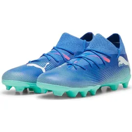 Puma FUTURE 7 Ultimate FG/AG bluemazing/puma white/electric peppermint 41