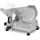 Vertes Gastro Aufschnittmaschine Schneidemaschine, Elektrisch mit 250W, Messer mit 300mm Durchmesser, Schnittstärke 0 bis 15mm, Allesschneider mit Aluminium Gehäuse, Inkl. Schleifstein