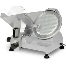 Vertes Gastro Aufschnittmaschine Schneidemaschine, Elektrisch mit 250W, Messer mit 300mm Durchmesser, Schnittstärke 0 bis 15mm, Allesschneider mit Aluminium Gehäuse, Inkl. Schleifstein