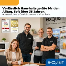 Exquisit KGC265-70-NF-WS-040C Kühl-Gefrierkombination (251 l, 1805 mm hoch, Inoxlook-az)