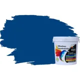RyFo Colors Silikonharz Fassadenfarbe Lotuseffekt Trend Enzianblau 1l - bunte Fassadenfarbe, weitere Blau Farbtöne und Größen erhältlich, Deckkraft Klasse 1
