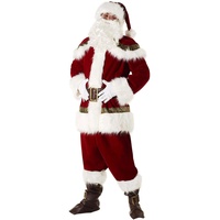 Morph Weihnachtsmann Kostüm, Weihnachtsmann Kostüm Komplett, Nikolaus Weihnachtsmann Kostüm, Nikolaus Kostüm Männer, Weihnachtsmannkostüm Männer, Weihnachtsmann Outfit - XL