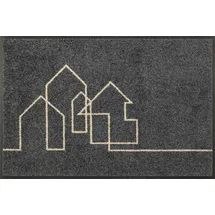 Wash+Dry Fußmatte, Linestreet 50x75cm, innen und außen, waschbar