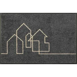 Wash+Dry Fußmatte, Linestreet 50x75cm, innen und außen, waschbar