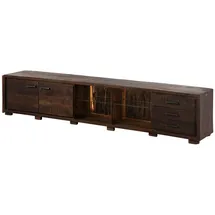 Wolf-Möbel Bark TV-Board 235x40x47 cm Dunkelbraun Holz