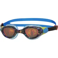 Zoggs Unisex-Youth Sea Demon Junior Schwimmbrille Objektiv, Schwarz/Blau/Hologramm, One