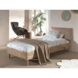 Home Affaire Einzelbett 90 x 200 cm Eiche massiv natur geölt beige
