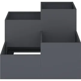 vidaXL Hochbeet 80 x 80 x 60 cm Anthrazit