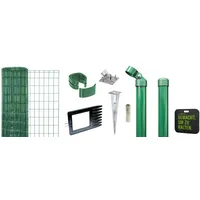 GAH Alberts Fix-Clip Pro Gartenzaun 25 m x 100 cm Grün/Stahl