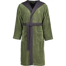 VOSSEN Bademäntel unisex Kapuze Poppy mud green/anthrazit - 0032 S