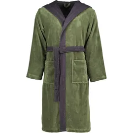 VOSSEN Bademäntel unisex Kapuze Poppy mud green/anthrazit - 0032 S