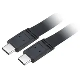 Akasa AK-CBUB46-10BK USB Kabel 1 m USB 3.2 Gen 2 (3.1 Gen 2) USB C Schwarz