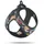 Curli Clasp Vest Hundegeschirr Comic Black 3XS