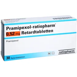 PRAMIPEXOL-ratiopharm 0,52 mg Retardtabletten 30 St