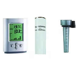 Niederschlags- und Temperaturmessung; Wassermesser; Regenmesser (Niederschlags- und Temperaturmessung; Wassermesser: Kunststoff-Regenmesser, Stielmontage, Skala 0 - 35 mm)