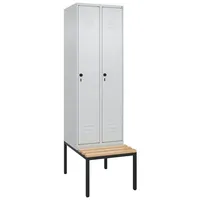 C+P Garderobenschrank ""Classic Plus"", Abteilbreite 30 cm, mit Sitzbank,