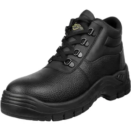 Iron Mountain Unisex-Sicherheitsstiefel aus Leder S3 SRC mit Stahlkappe, Zwischensohlenschutz, wasserdicht, rutschfest, antistatisch, Arbeitsstiefel für Industrie und Bau (UK 11 / EU 45)
