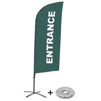 Showdown Displays Beachflag - Komplett-Set - Eingang - Englisch